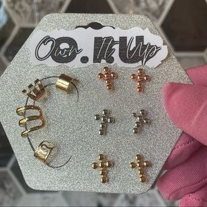Rose Gold/ Silver / Gold Ear Accessories SET